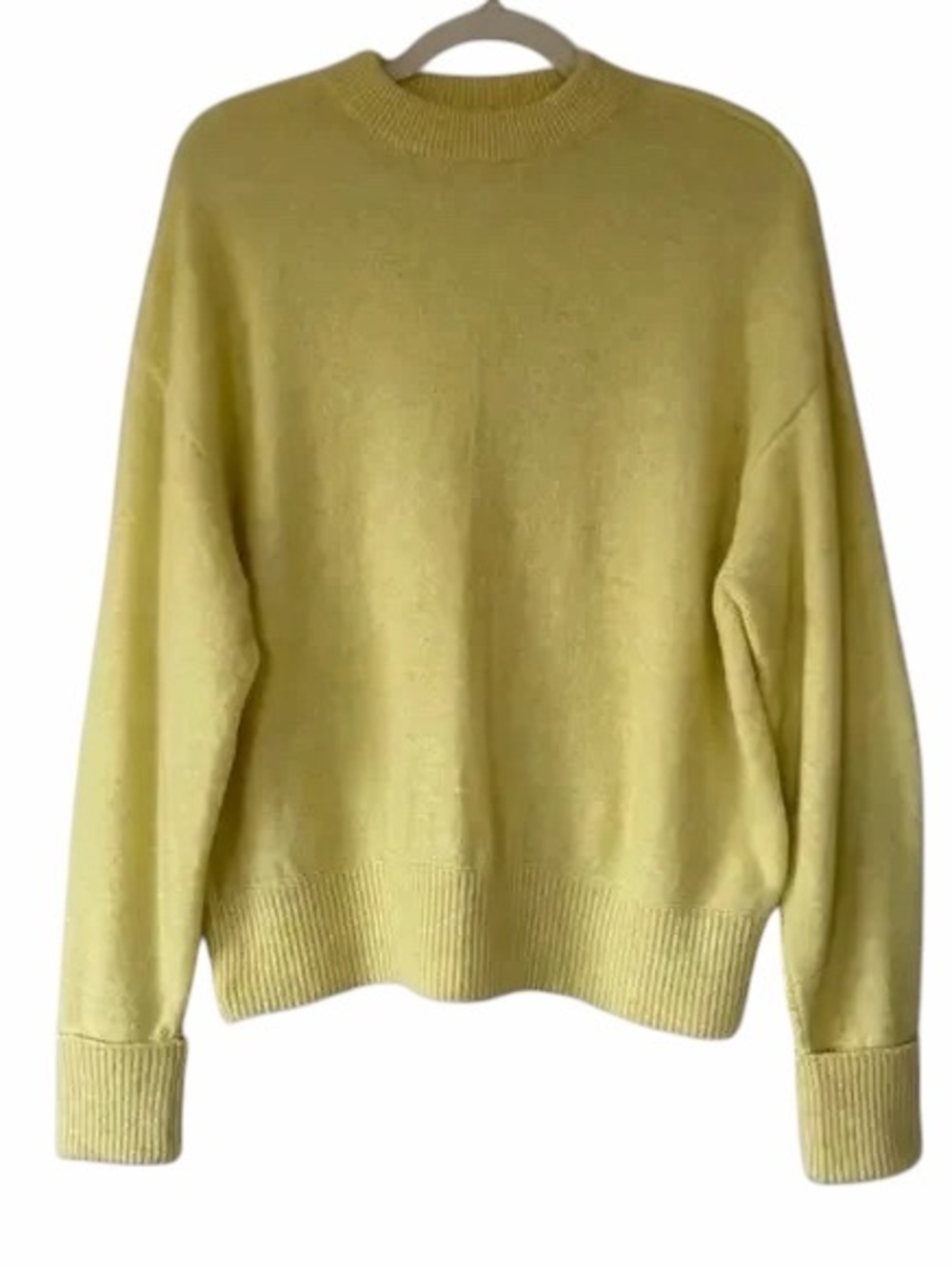Pilcro by Anthropologie Juno Knit Sweater in Pastel Yellow Size L